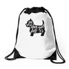 dog lover Drawstring Bags