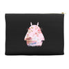 totoro with asian landscape Accessory Pouches