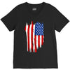 sa distress flag cool american V-Neck Tee