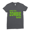 daddy's little zombie hunter Ladies Fitted T-Shirt