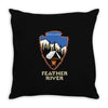 oakland feather river camp Throw Pillow