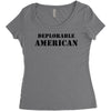 deplorable american Women's Triblend Scoop T-shirt