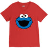 Cookie Monster Face V-Neck Tee