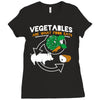 vegetables are what food eats Ladies Fitted T-Shirt
