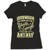 old enough young enough Ladies Fitted T-Shirt