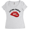 latina power bite Women's Triblend Scoop T-shirt