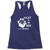 the cat in the box Racerback Tank
