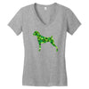 boxer leaf Women's V-Neck T-Shirt