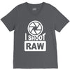 i shoot raw photography camera photograph V-Neck Tee