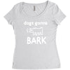 the janoskians dogs gonna bark Women's Triblend Scoop T-shirt