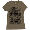 Real Kings Are Born On December 21 Ladies Fitted T-Shirt