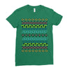 hawaiian pattern Ladies Fitted T-Shirt