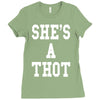 she's a thot   funny Ladies Fitted T-Shirt