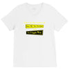 funny t shirt i live at the corner kiss my as &amp; no friggin way rude te V-Neck Tee
