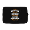 Super Cool Grandson Of A Freaking Awesome Grandpa Laptop sleeve