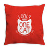 i only have one cat my cat has a few cat Throw Pillow