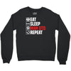eat sleep manchester Crewneck Sweatshirt