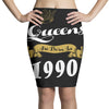 queens are born in 1990 Pencil Skirts