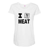 i eat meat Maternity Scoop Neck T-shirt
