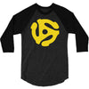 45 rpm vinyl record t shirt dj music records mens ladies tee funny 3/4 Sleeve Shirt
