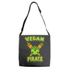 vegan pirate Adjustable Strap Totes