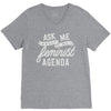 feminist agenda V-Neck Tee