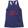 enjoy cocaine funny gray Racerback Tank