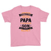 Super Cool Papa Of A Freaking Awesome Son Youth Tee