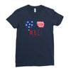 4th of July Ladies Fitted T-Shirt