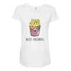 Burger and Fries Best Friends Maternity Scoop Neck T-shirt