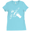 snowboarder freestyle piste snowboarden sport Ladies Fitted T-Shirt