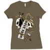 work hard until die Ladies Fitted T-Shirt