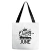 Queens Are Born In June Tote Bags