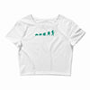 evolution of turtles Crop Top