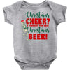 christmas cheer i thought you said christmas beer Baby Bodysuit