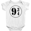 Harry Potter Train 9 3:4 Baby Bodysuit