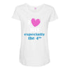 i love july especially the 4th Maternity Scoop Neck T-shirt