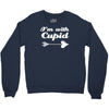 i'm with cupid Crewneck Sweatshirt