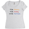 mommy daddy harrison baby name Women's Triblend Scoop T-shirt