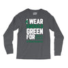 i wear emerald green for liver cancer awareness Long Sleeve Shirts