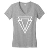 triangle Women's V-Neck T-Shirt