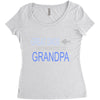get promoted to grandpa Women's Triblend Scoop T-shirt