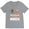 Halloween Kings Are Born In March V-Neck Tee