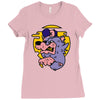 loup de cartoon Ladies Fitted T-Shirt