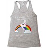 ls mug eat rainbow eat les Racerback Tank