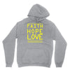 faith, hope and love Unisex Hoodie