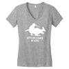 funny rude taste of kiwi Women's V-Neck T-Shirt