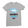 grumpa saurus rex Ladies Fitted T-Shirt