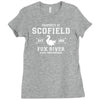 Property of Scofield, Fox River, State Penitentiary Ladies Fitted T-Shirt