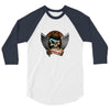 MANIAC OF SKULL 3/4 Sleeve Shirt